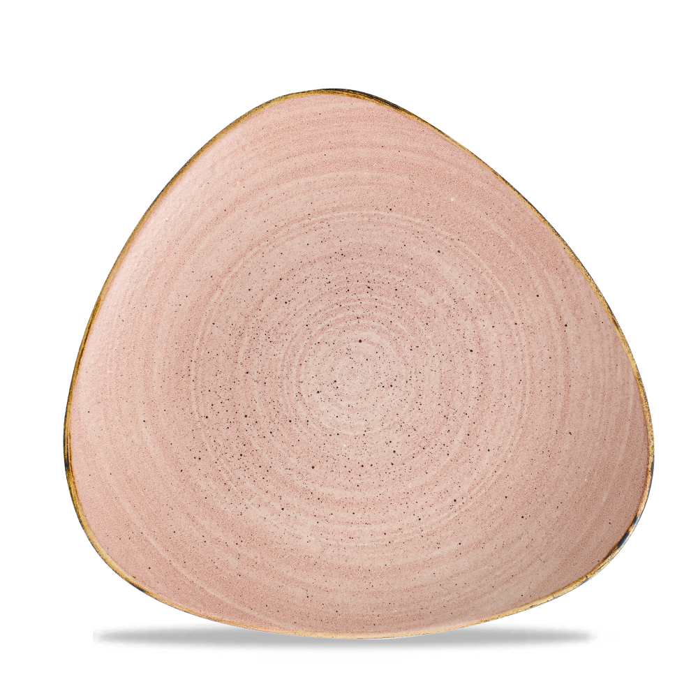 Churchill Super Vitrified Stonecast Raw Terrakotta Dreiecksteller, 22,9 cm, 12 Stück