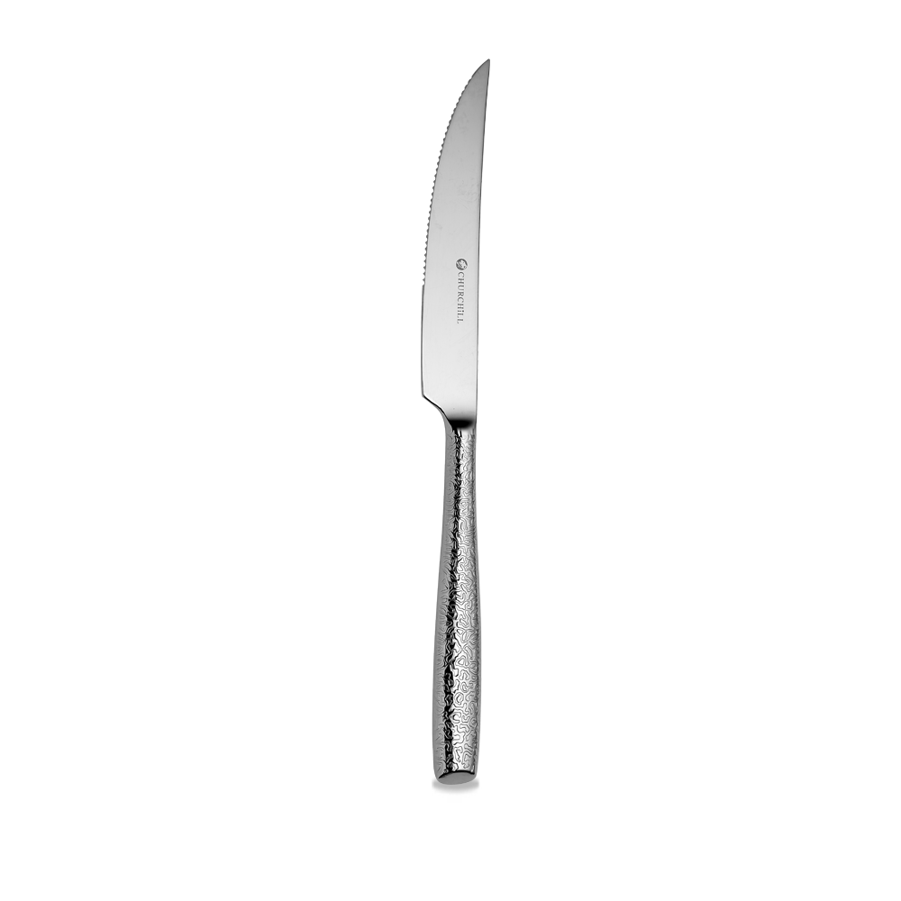 Churchill Raku Steakmesser, 23,3 cm, 7 mm, 12 Stück, Silber