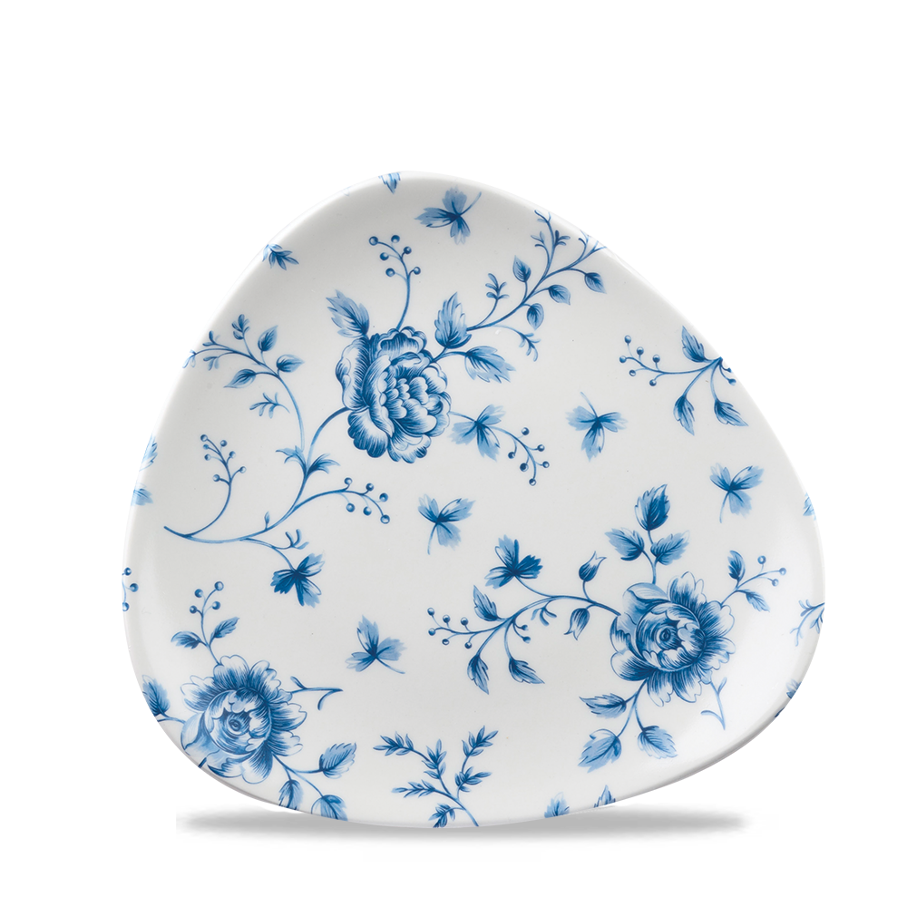 Churchill Super Vitrified Vintage Prints Rose Chintz Prague Platte Dreieckig 19,2cm, 12 Stück Prag Rose Chintz Dreieck