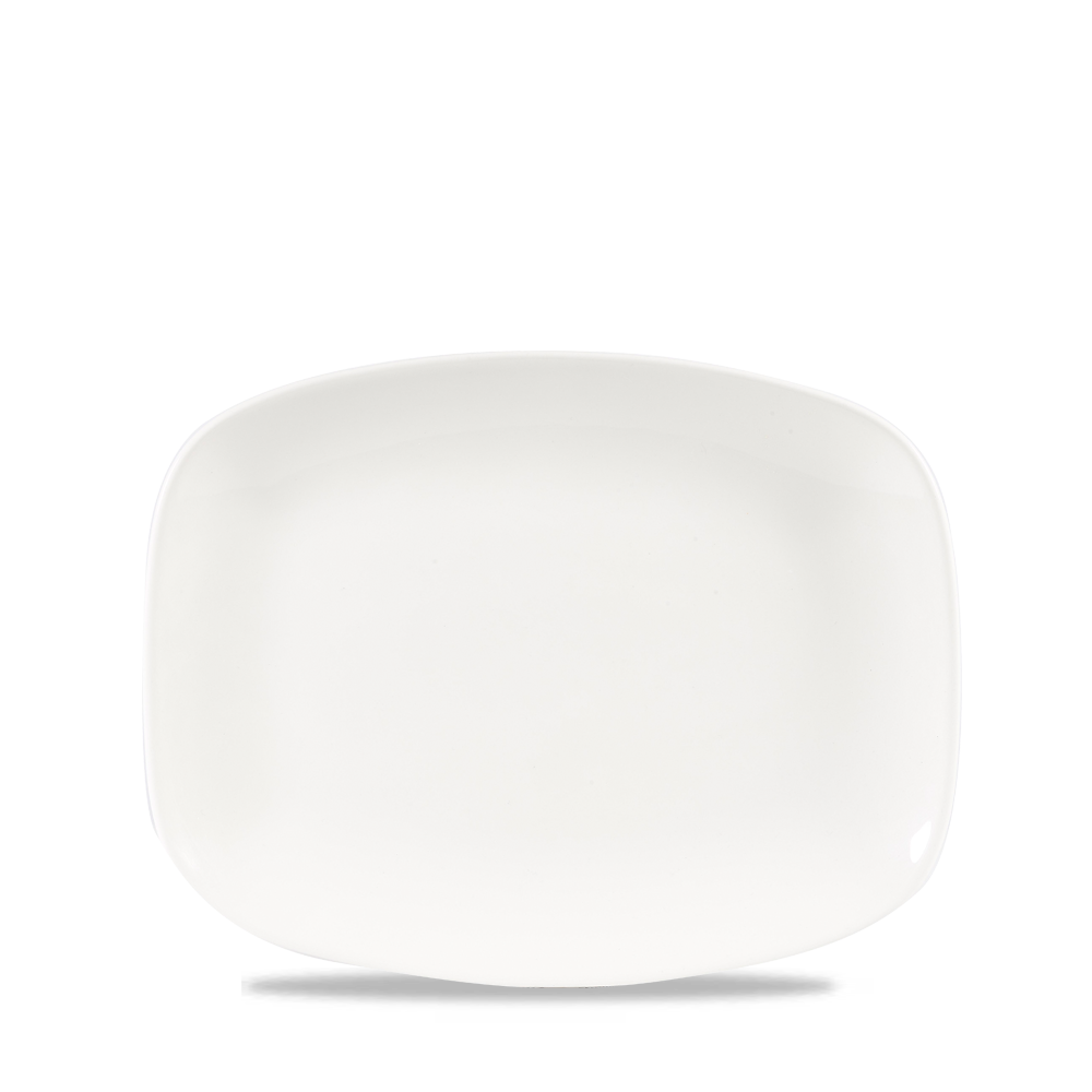 Churchill Super Vitrified X² White Chefs Oblong Plate 26.1x20.2cm, 12 Stück, Weiß, Rechteck