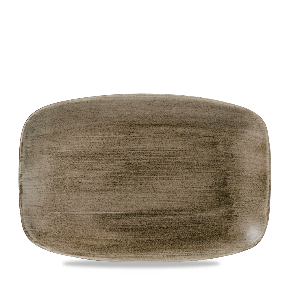 Churchill Super Vitrified Stonecast Patina Platte, 6 Stück, Rechteckig 30x19,9cm, Antiktaupe