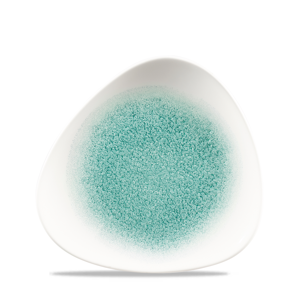 Churchill Super Vitrified Studio Prints Raku Jade Green Teller Dreieckig 19,2cm, 12 Stück