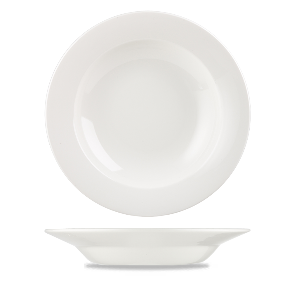 Churchill Super Vitrified Klassische Weiße Pasta Schüssel 30cm, 12 Stück