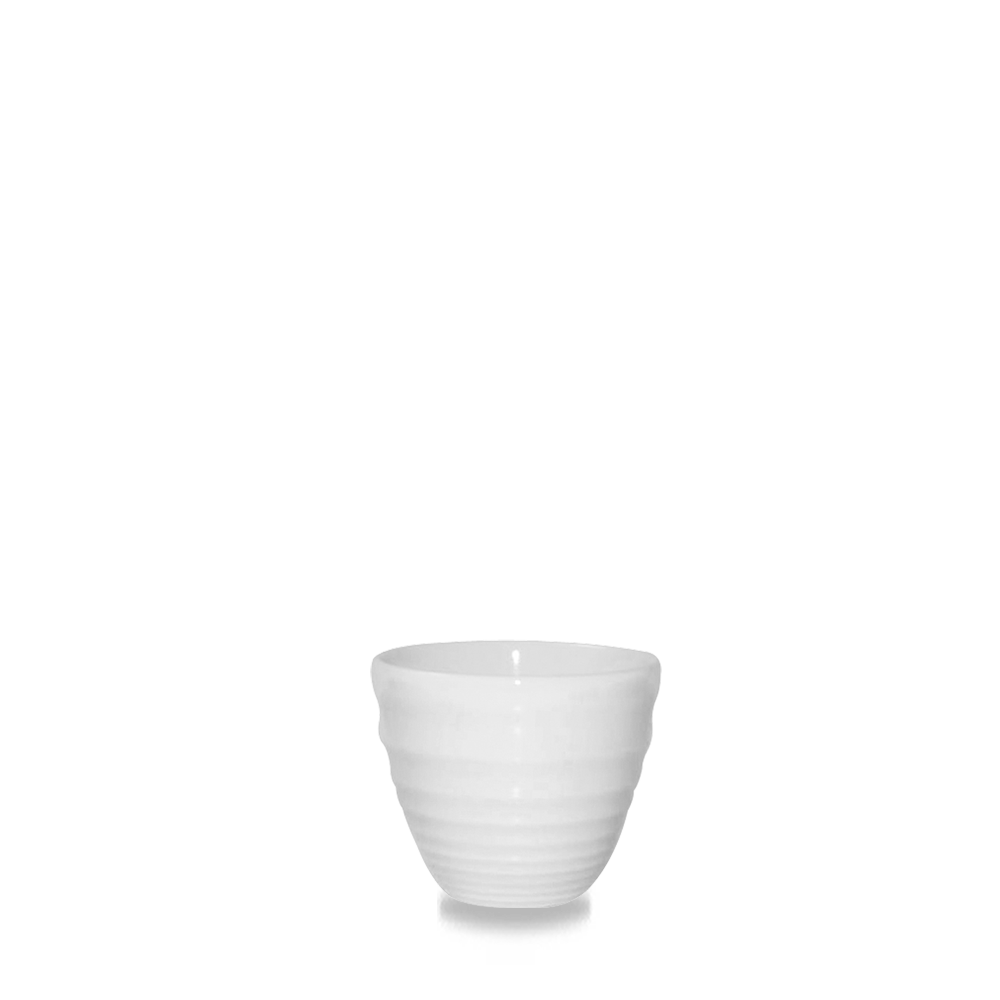 Churchill Super Vitrified Ripple Dip Schale, 5,9 cm/5,7 cl, 12 Stück, Weiß, Rund