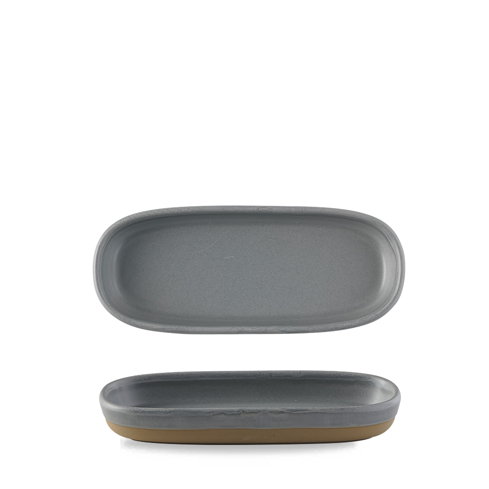 Churchill Super Vitrified Emerge Seattle Grey Tablett 23x9.5x3.3cm, 6 Stück, rechteckig, Seattle Grau