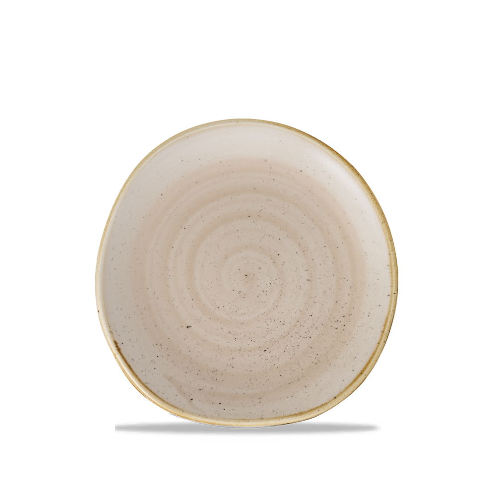 Churchill Super Vitrified Stonecast Nutmeg Cream Teller 18,6cm, 12 Stück