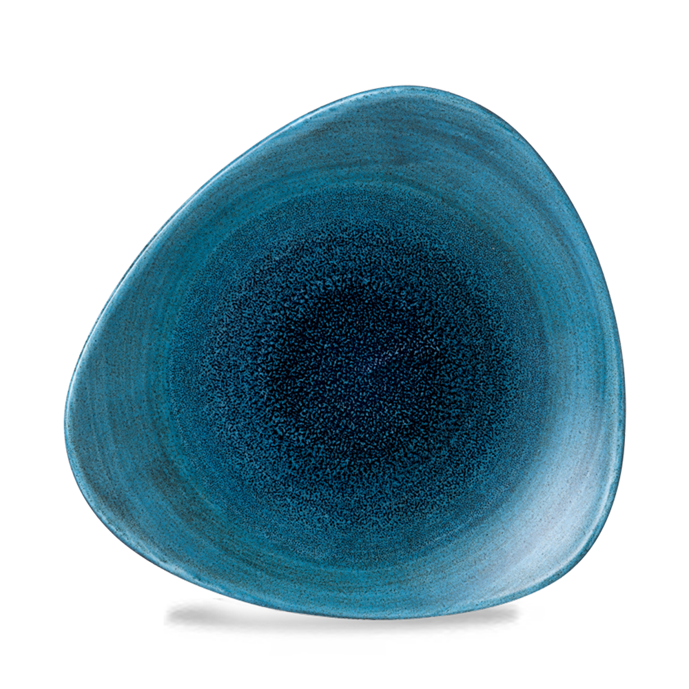 Churchill Super Vitrified Stonecast Aqueous Lagoon Teller Dreieck 31,1cm, 6 Stück