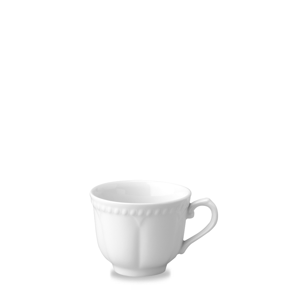 Churchill Super Vitrified Buckingham Elegant Kaffee/Teetasse 22,4Cl, 24 Stück, Weiß, Rund