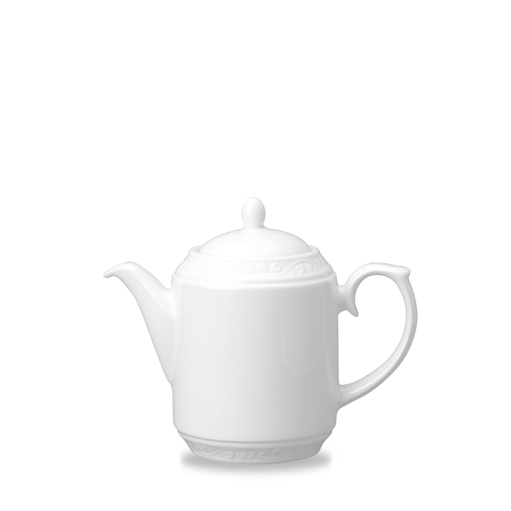Churchill Super Vitrified Chateau Kaffee/Teekanne 36Cl, 4 Stück, Weiß, Rund