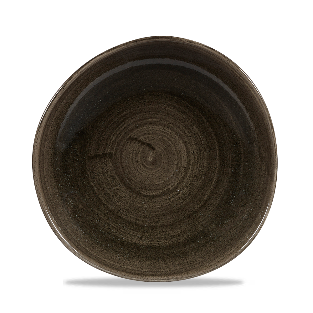 Churchill Super Vitrified Stonecast Patina Burnished Green Teller 26,4cm, 12 Stück, Eisen Schwarz