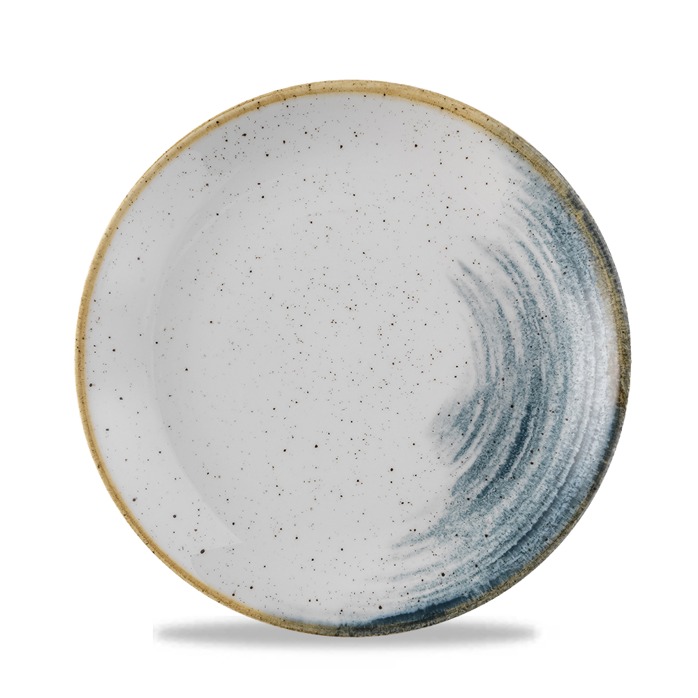 Churchill Super Vitrified Stonecast Accents Blueberry Flache Coup Teller, 21.7 cm, 12 Stück