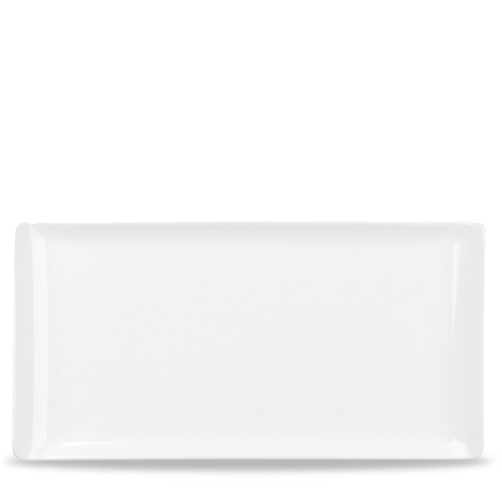 Churchill Alchemy Buffet Trays & Covers - Melamin Tablett Weiß 53cm x 32cm, 2 Stück, Rechteck