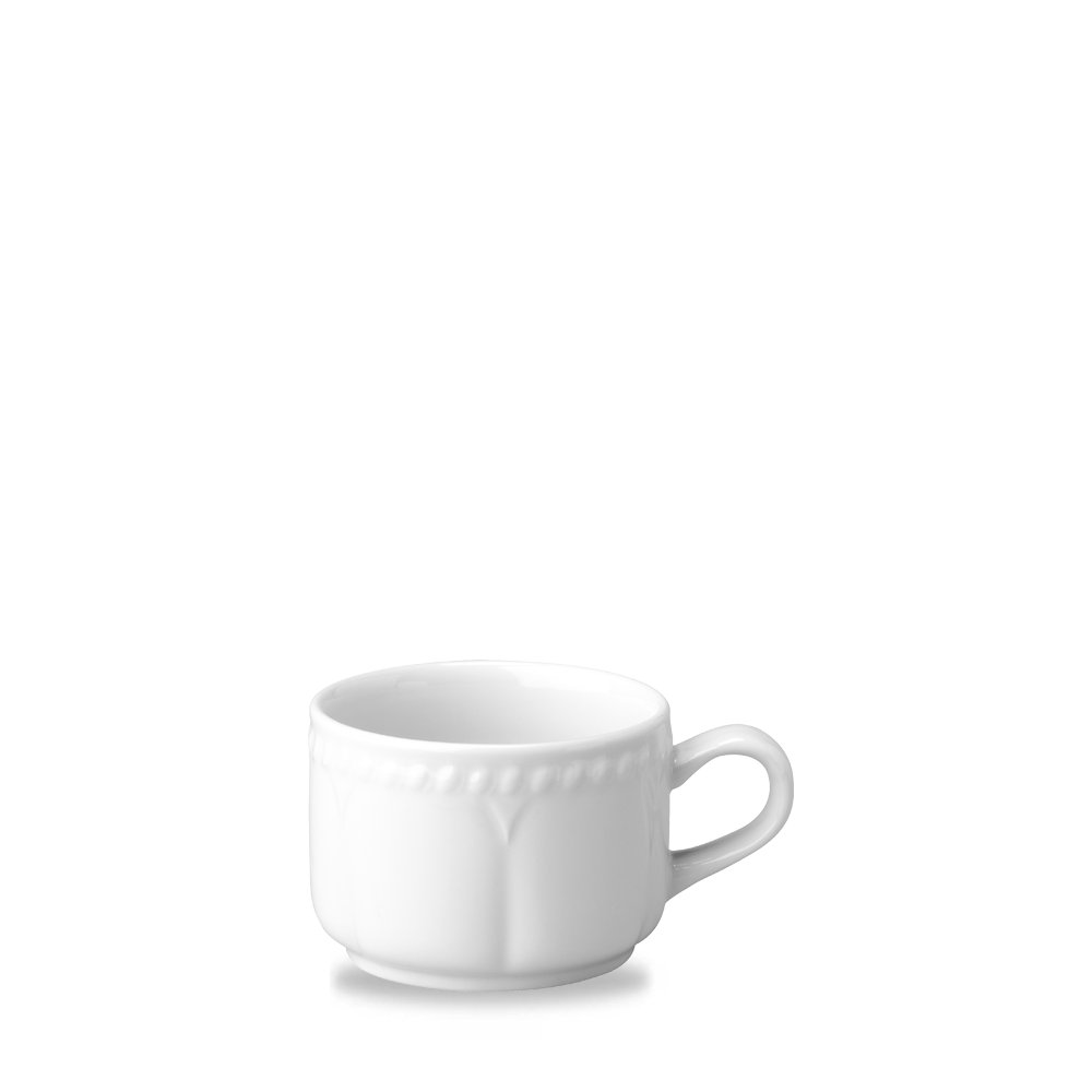 Churchill Super Vitrified Buckingham Kaffee/Teetasse 21Cl, 24 Stück, Weiß, Rund