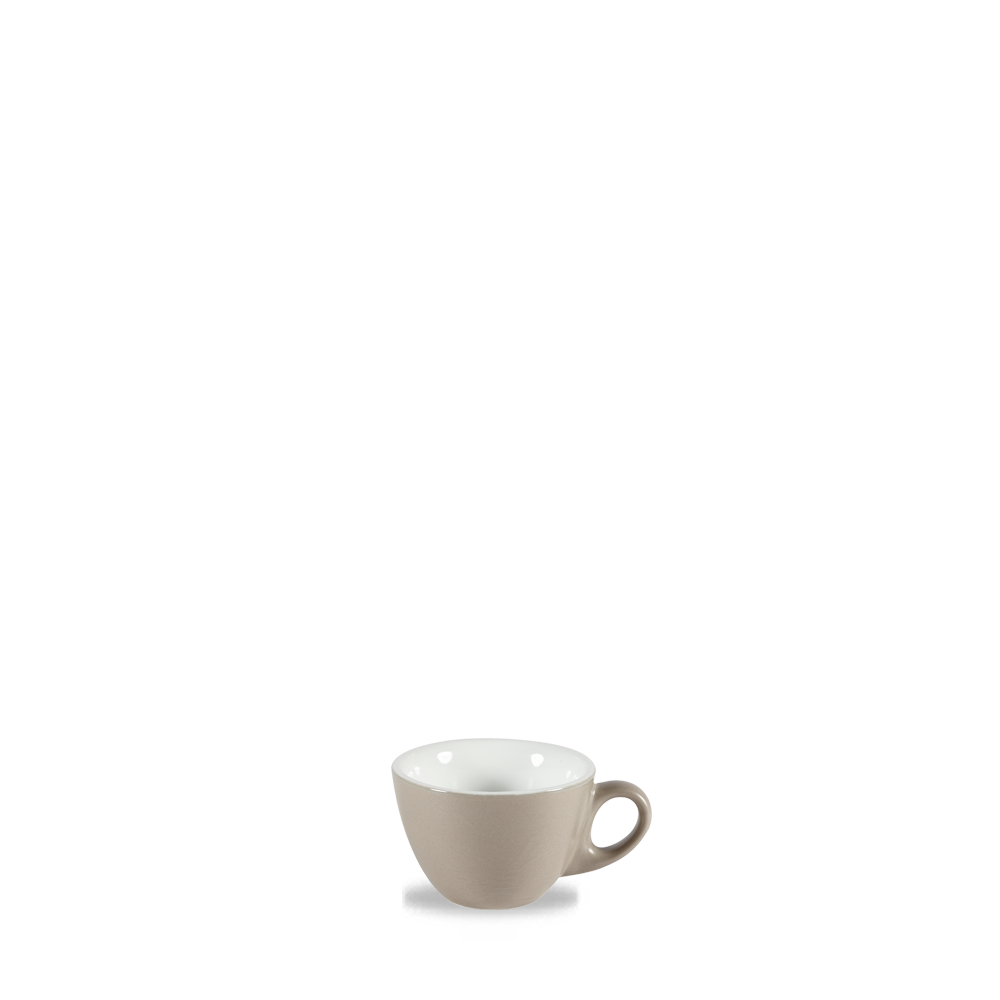 Churchill Art De Cuisine Menu Shades Espresso Tasse Grau 9Cl, 6 Stück, Rauchgrau, Rund