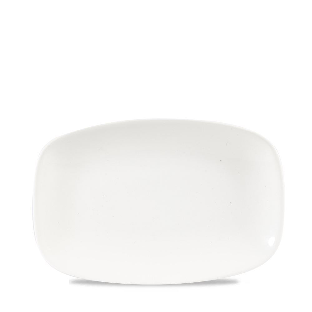 Churchill Super Vitrified X² White Chefs Oblong Platte 23.7x15.7cm, 12 Stück, Weiß, Rechteck