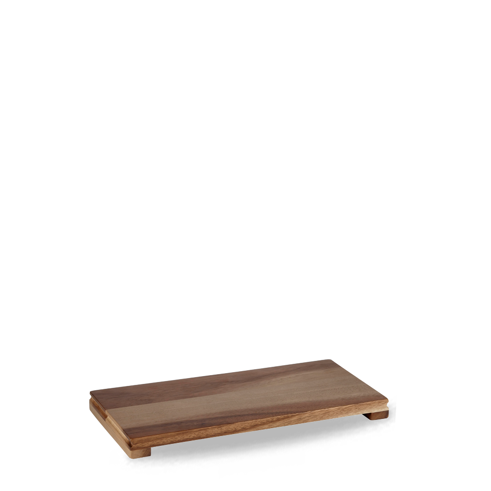 Churchill Buffetscape Wood - Rechteckiges Präsentations-Holzbrett 34.2x16x2.5cm, 4 Stück - Rustikales Akazienholz
