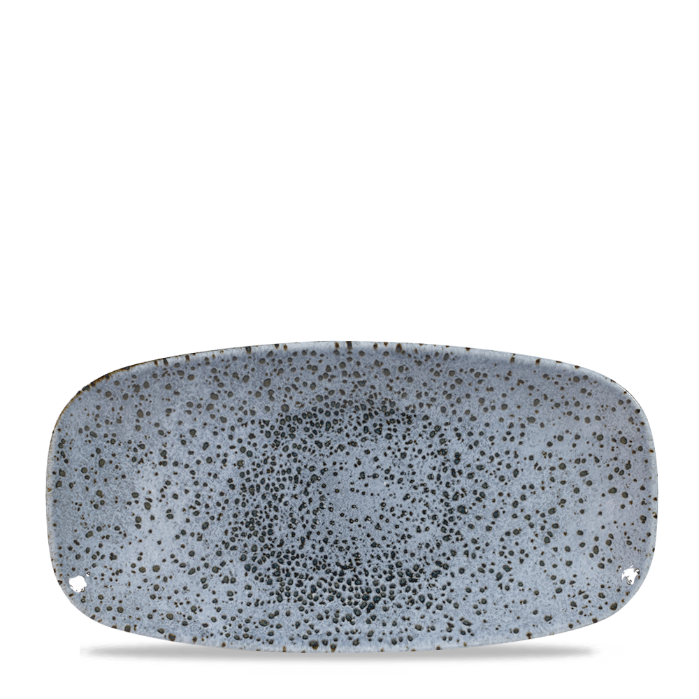 Churchill Super Vitrified Studio Prints Mineral Blue Chefs Oblong Platte 29.8X15.3Cm, 12 Stück