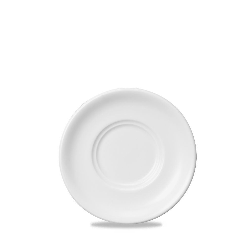 Churchill Super Vitrified White Holloware White Maple Untertasse 15cm, 24 Stück, Weiß, Rund