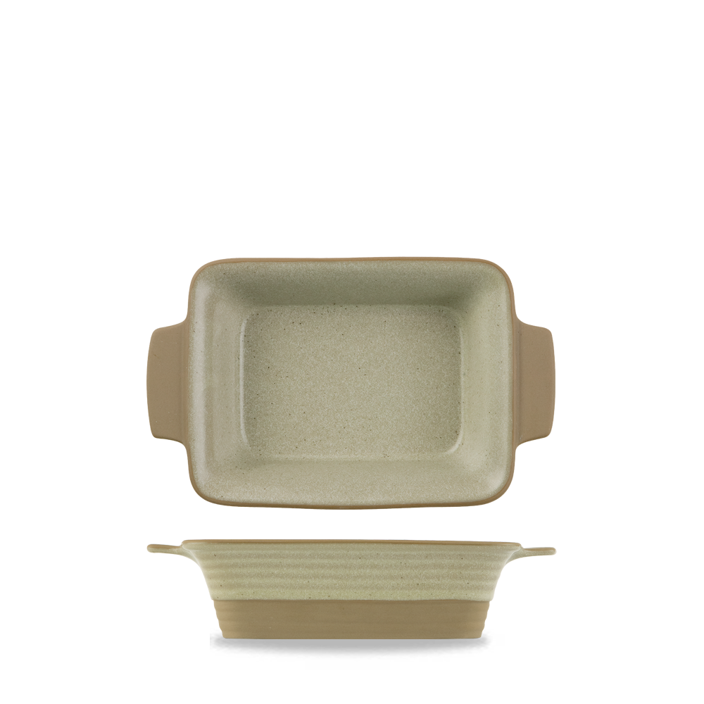 Churchill Naturstein Rechteck Pfanne, 48,3Cl / 17x13cm, 6 Stück