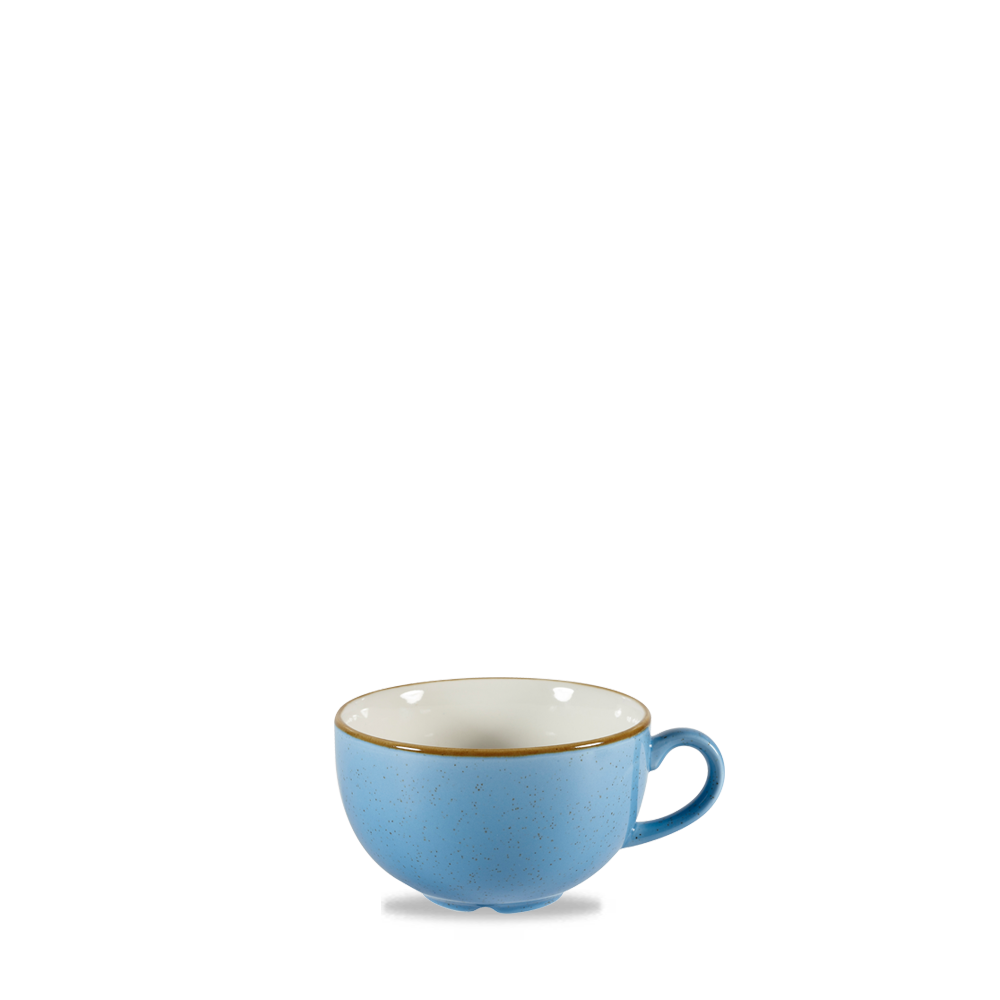 Churchill Super Vitrified Stonecast Cornflower Blue Cappuccino Tasse 22,7Cl, 12 Stück