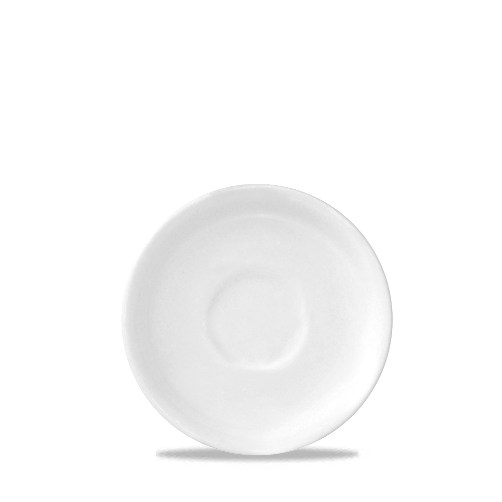 Churchill Super Vitrified White Nova Untertasse 14cm, 24 Stück, weiß, rund