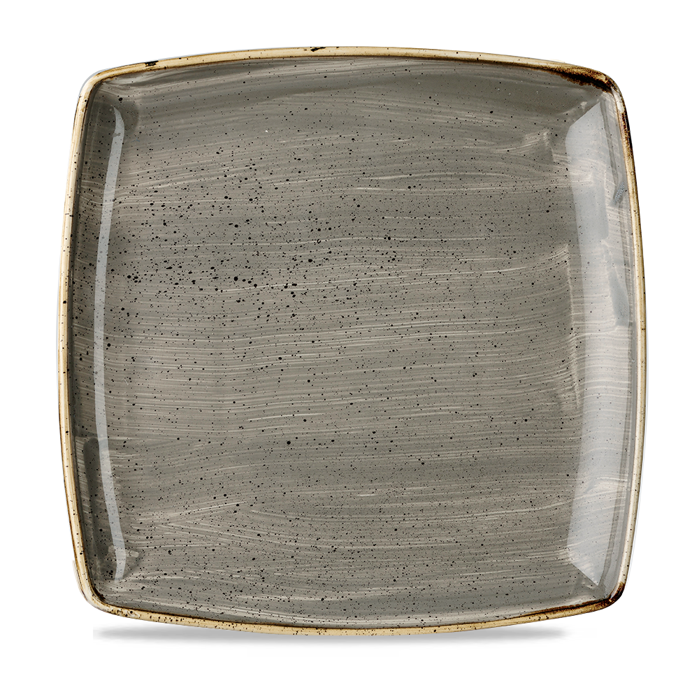 Churchill Super Vitrified Stonecast Peppercorn Platte, 26cm, 6 Stück