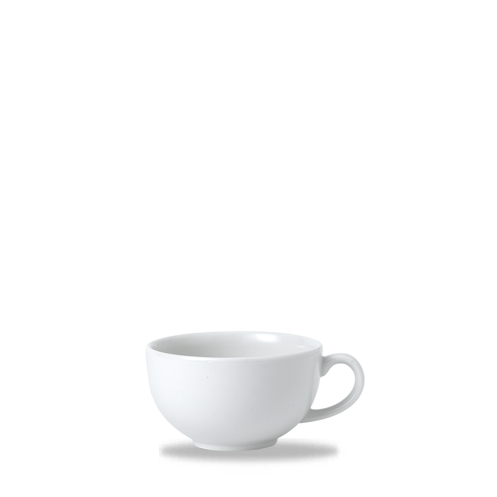 Churchill Super Vitrified Café Cappuccino-Tasse 28cl, 12 Stück, weiß, rund