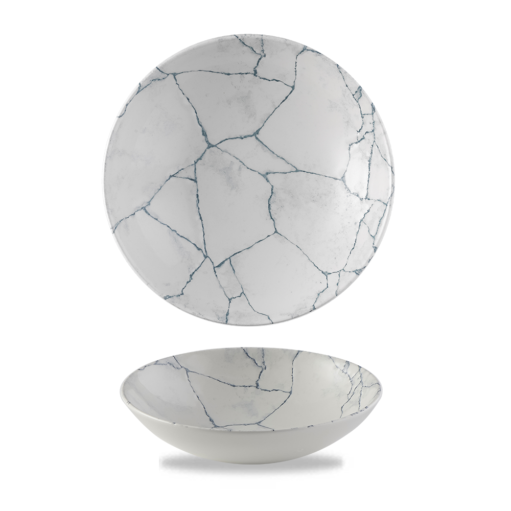 Churchill Kintsugi Perlgrau Teller Tief Coup 18,2cm/42,6cl, 12 Stück