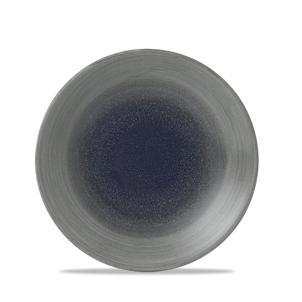 Churchill Super Vitrified Stonecast Aqueous Fjord Teller Tief Coup 22cm, 12 Stück