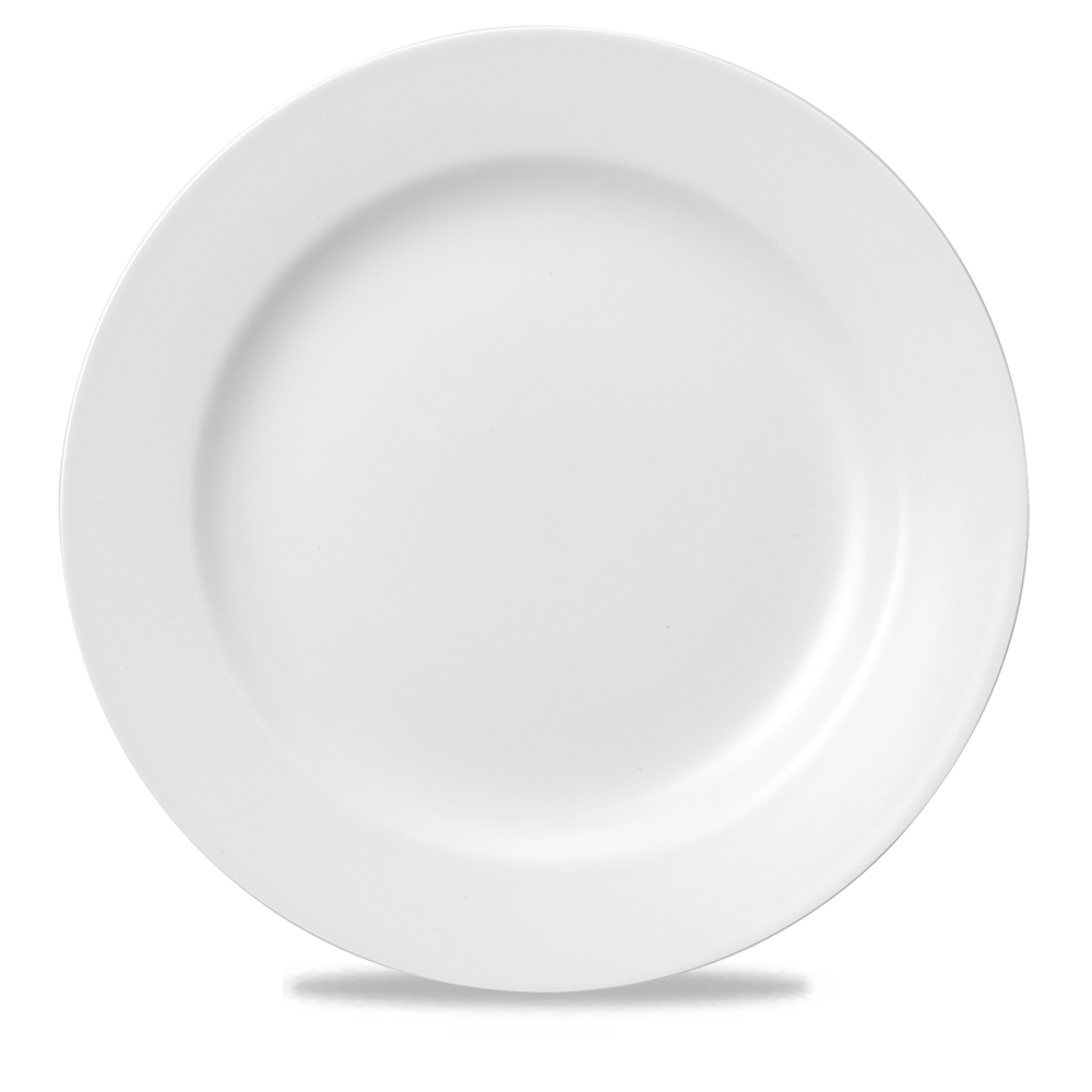 Churchill Super Vitrified Classic White Classic Platzteller 31,8 cm, 12 Stück, Weiß, Rund