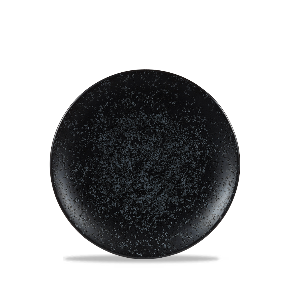 Churchill Art De Cuisine Menu Shades Caldera Teller Coup Schwarz 15,5Cm, 6 Stück