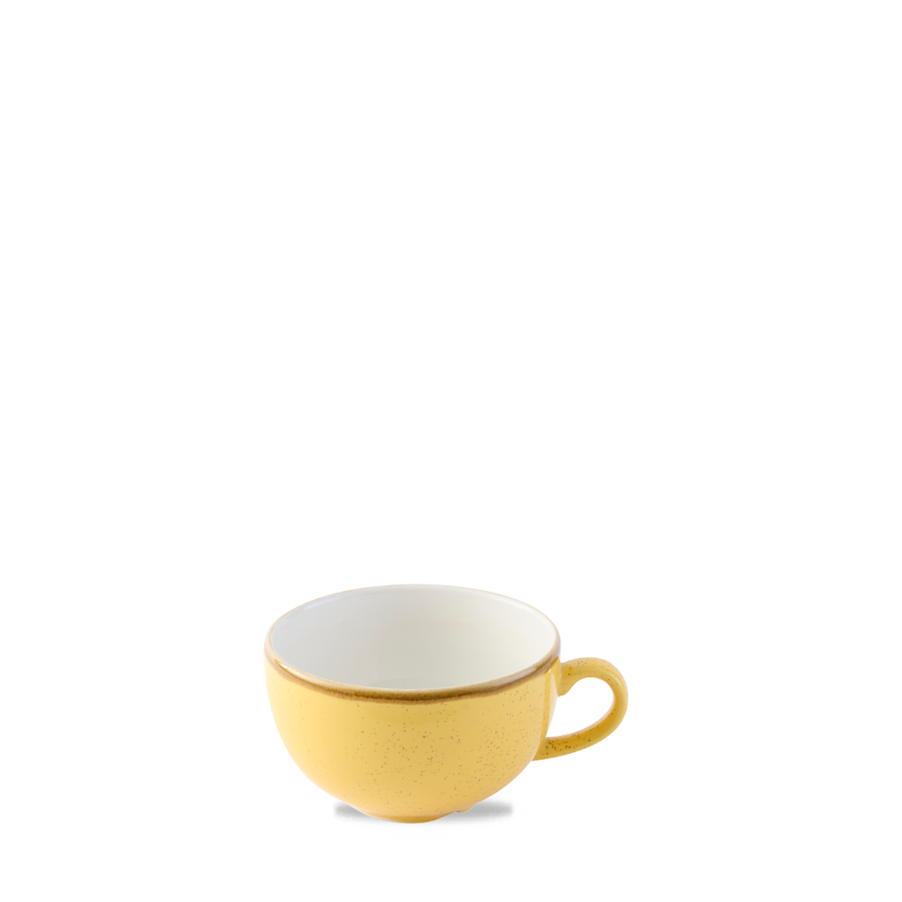 Churchill Super Vitrified Stonecast Senfsamen Rund Cappuccino Tasse 22.7cl 8oz H: 5.5cm Dia: 9.5cm, 12 Stück