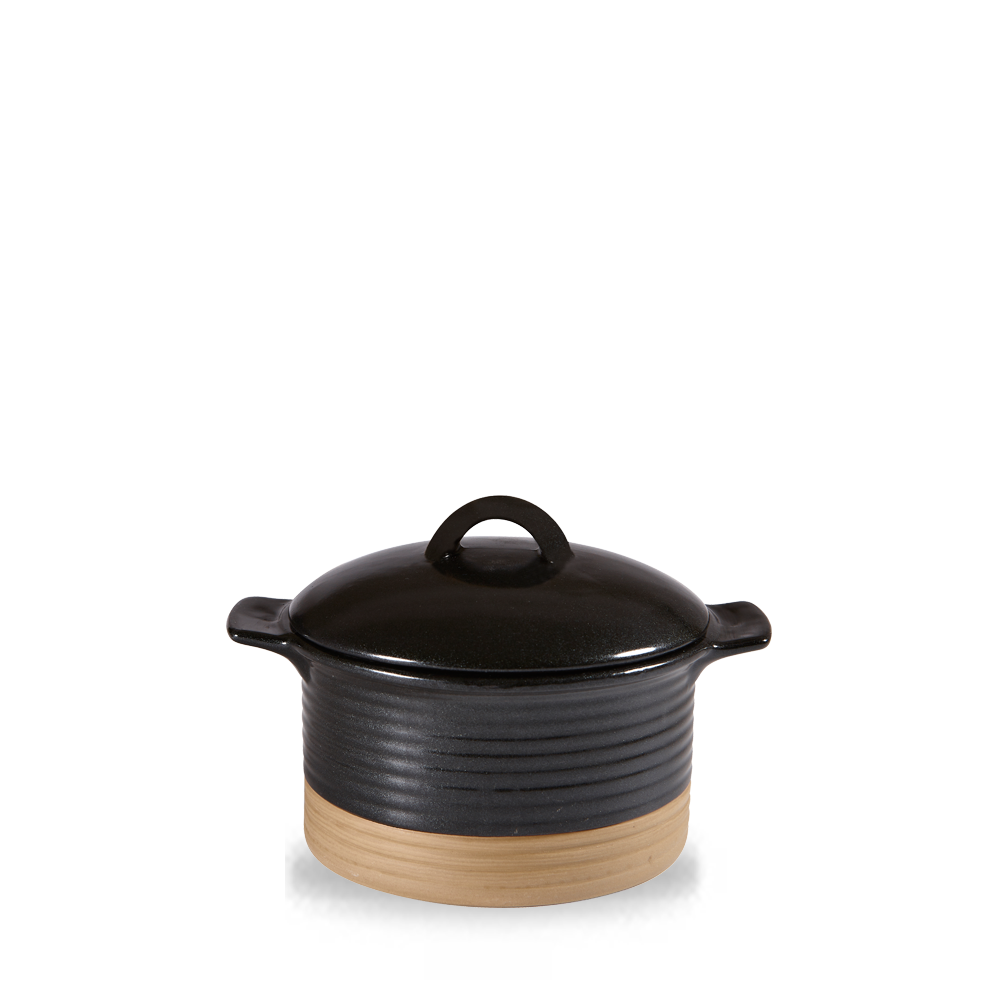 Churchill Igneous Cocotte U. Deckel Schwarz 57Cl /15,9X7Cm, 6 Stück