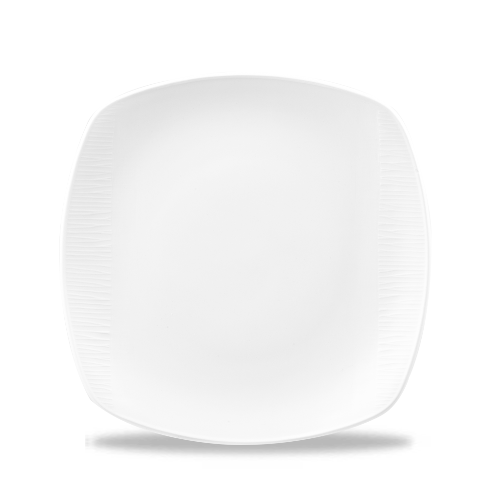 Churchill Super Vitrified Bambus Platte Quadratisch 22cm, 12 Stück, Weiß