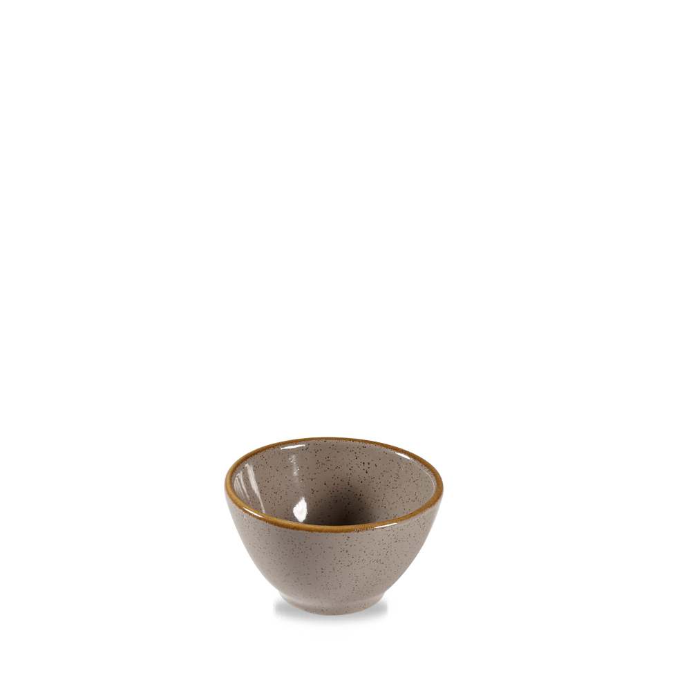 Churchill Super Vitrified Stonecast Peppercorn Dip Schale 8.3X4.8Cm / 11Cl, 12 Stück Pfeffergries Rund
