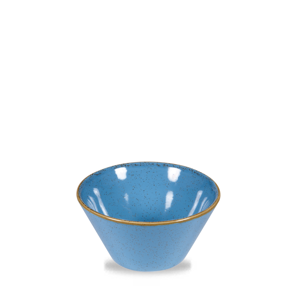 Churchill Super Vitrified Stonecast Cornflower Bowl 34Cl, 12 Stück, Kornblumenblau, Rund