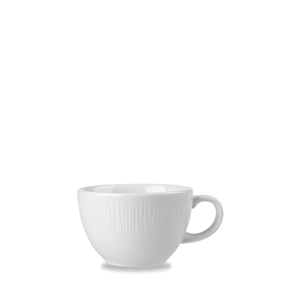 Churchill Super Vitrified Bambus Teetasse 34,08Cl, 12 Stück, Weiß, Rund