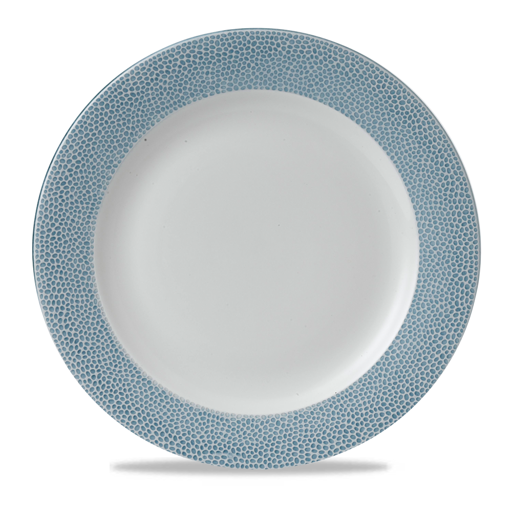 Churchill Super Vitrified Ocean Blue Flache Teller, 30,5 cm, 12 Stück