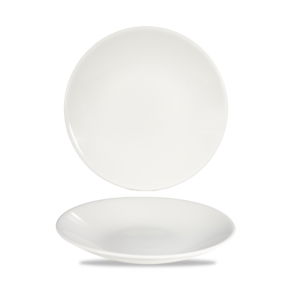Churchill Profil Weiß Tief Coup Teller 22,5 cm, 12 Stück