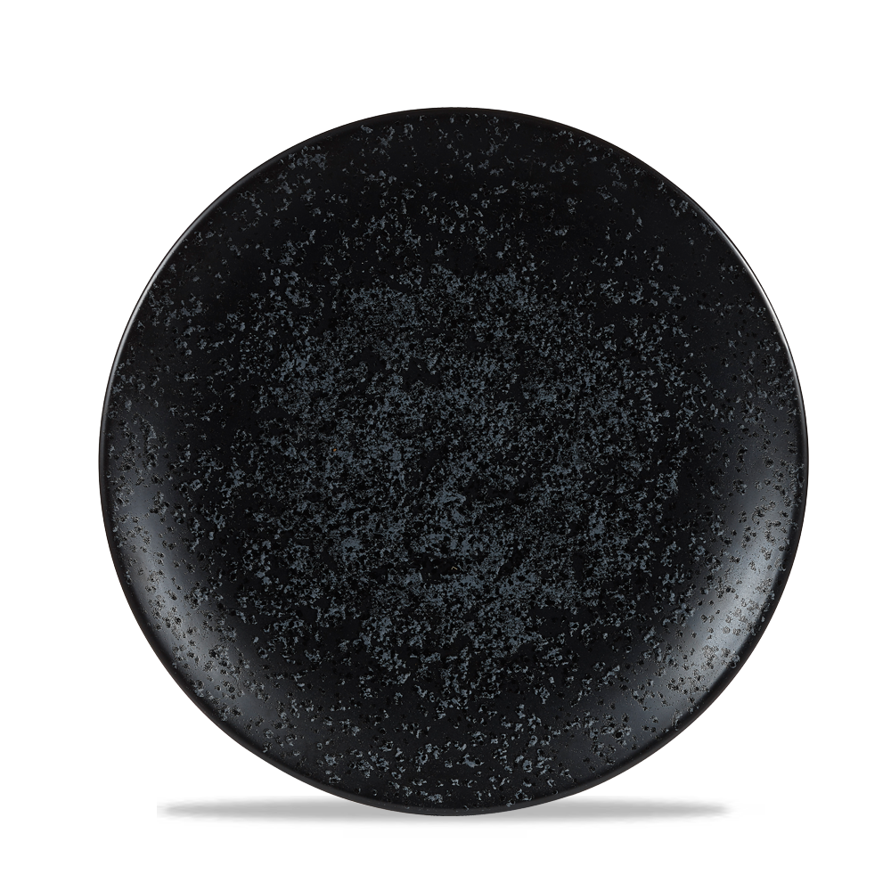 Churchill Art De Cuisine Menu Shades Caldera Teller Coup Schwarz 20,5Cm, 6 Stück
