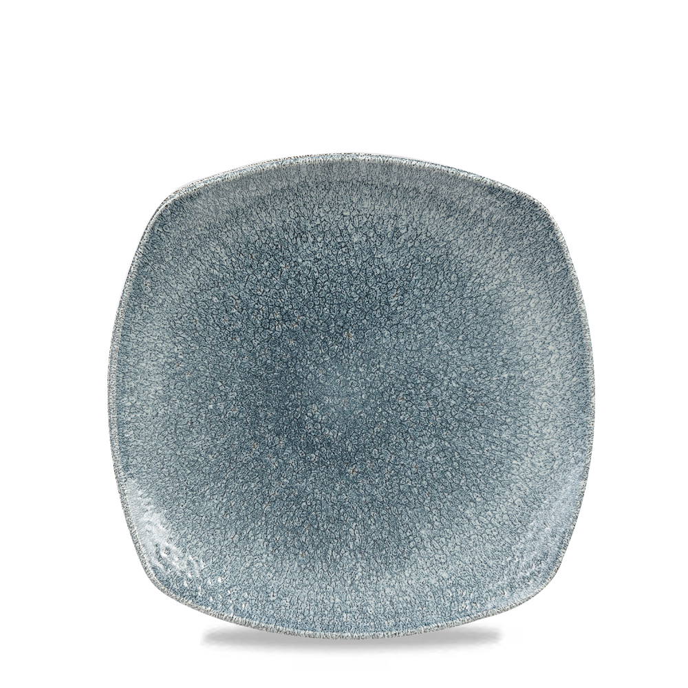 Churchill Super Vitrified Studio Prints Raku Topaz Blue Platte Quadrat 21,5 cm, 12 Stück