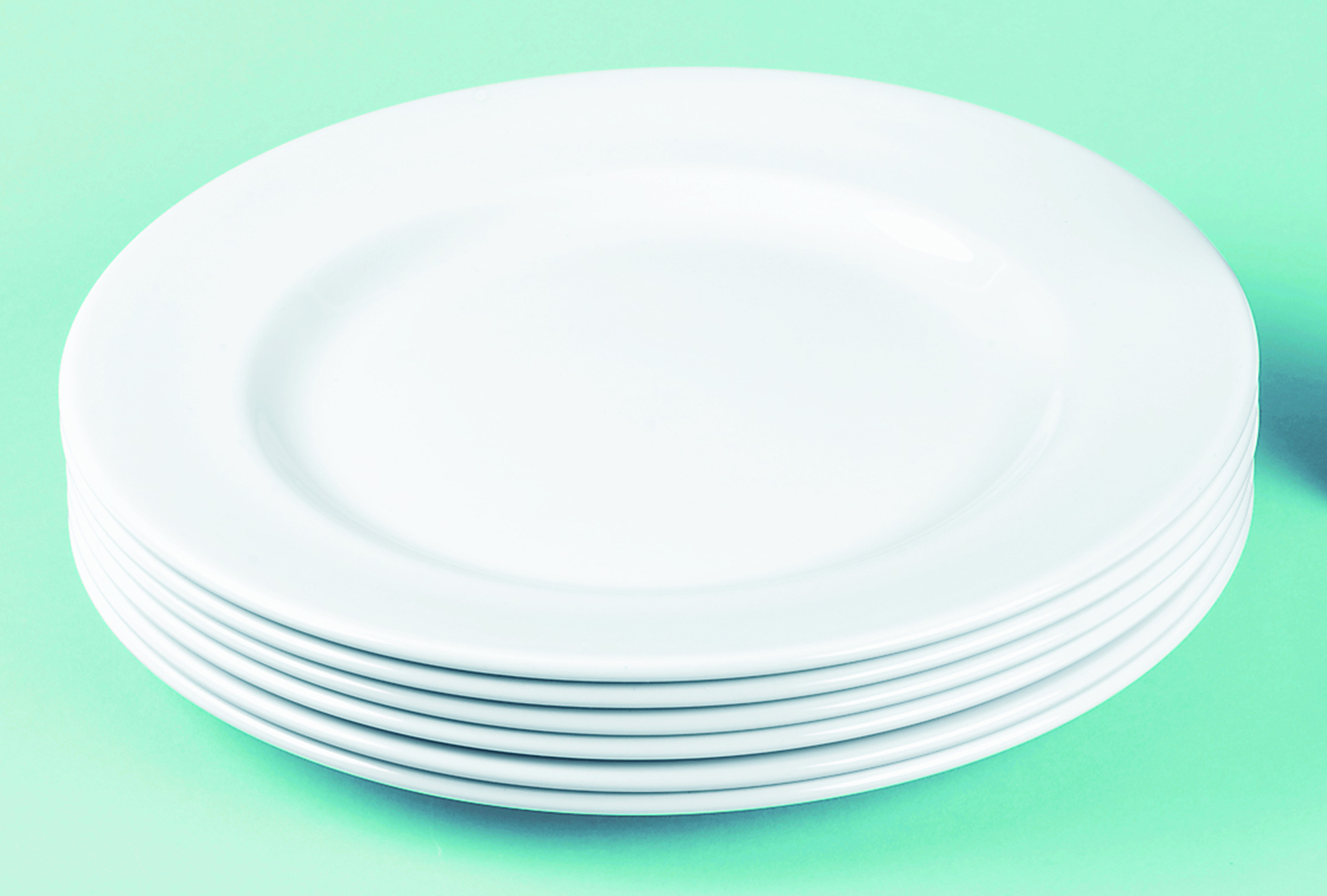 Churchill Super Vitrified Klassik Weiß Flacher Teller 25,4 cm, 24 Stück, Rund