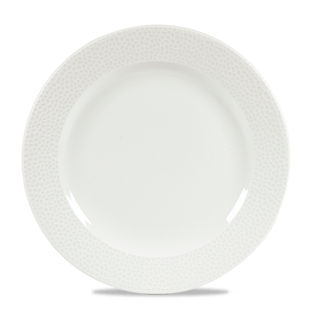 Churchill Isla Super Vitrified Flache Teller, 30,5 cm, 12 Stück, Weiß, Rund