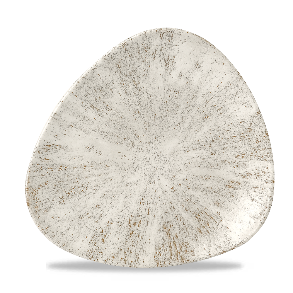 Churchill Super Vitrified Studio Prints Stone Agate Grey Teller Dreieckig 22,9cm, 12 Stück Agate Grey Dreieck