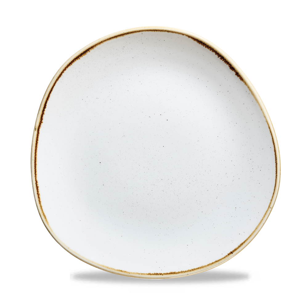 Churchill Super Vitrified Stonecast Barley White Flache Teller, 26,4 cm, 12 Stück