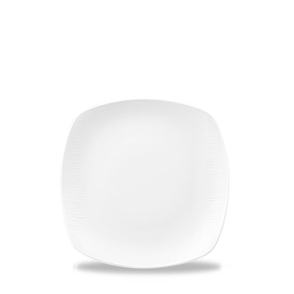 Churchill Super Vitrified Bambus Platte Quadratisch 17cm, 12 Stück, Weiß