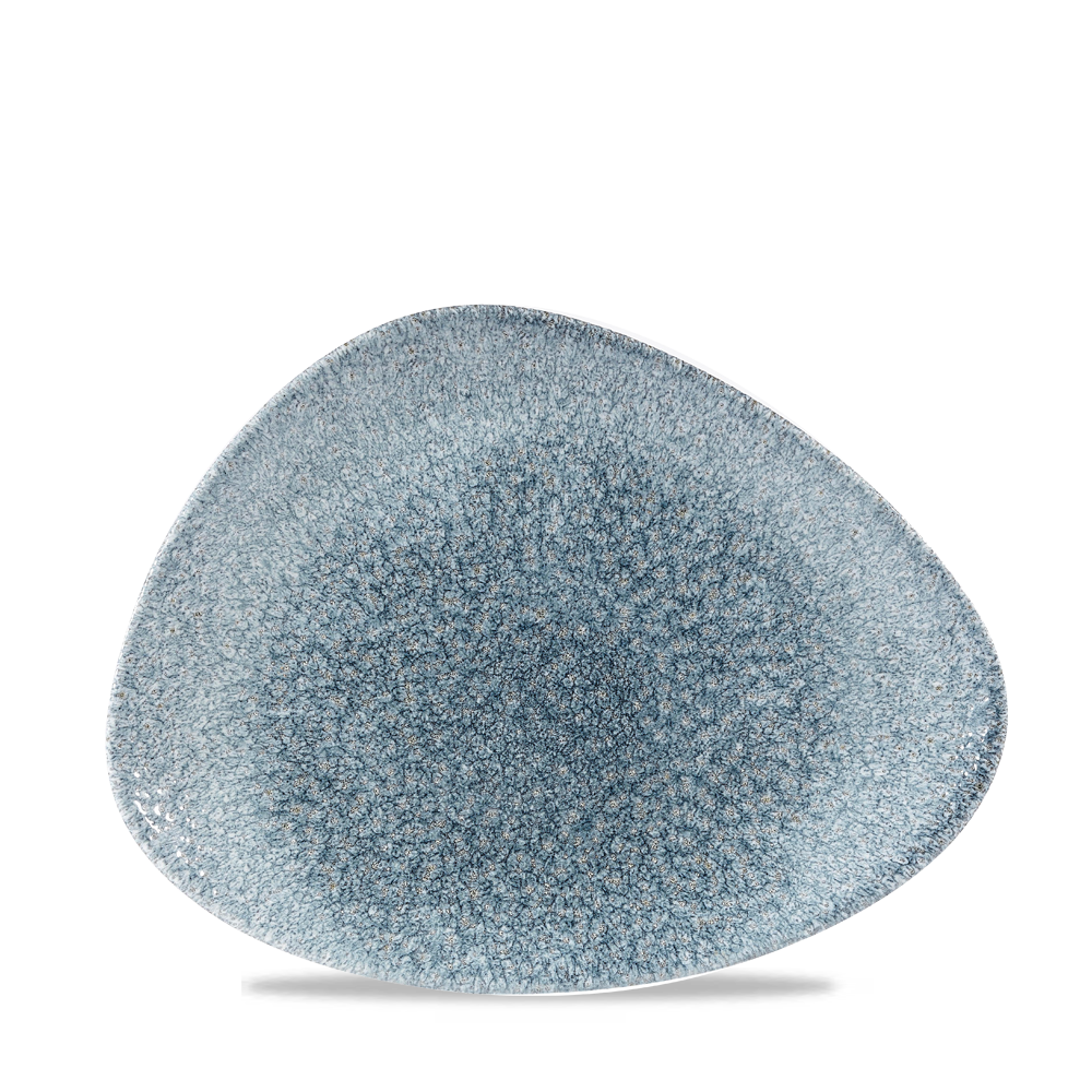 Churchill Super Vitrified Studio Prints Raku Topaz Blue Chefs Platte 26.5x20.5cm, 12 Stück Raku Topaz Blau Dreieck