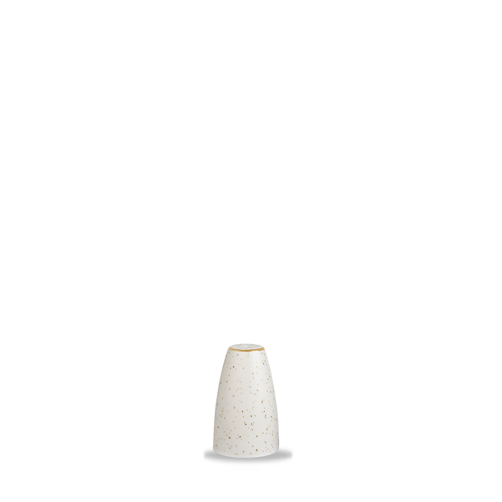 Churchill Super Vitrified Stonecast Barley White Profil Salzstreuer 6,99 cm, 12 Stück, rund