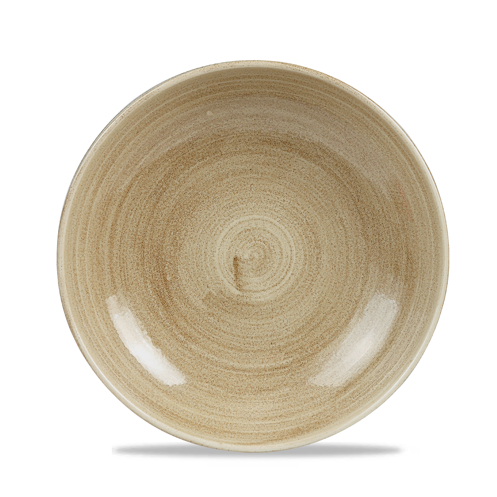 Churchill Stonecast Patina Teller Tief Coup 24,8cm, 12 Stück - Antiktaupe
