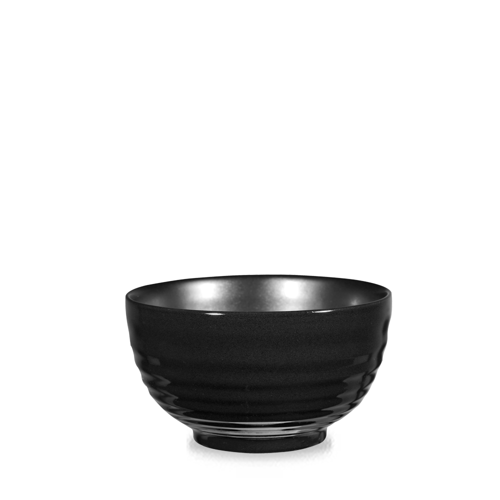 Churchill Rustics Deli Bowls Ripple Bowl Schwarz 16,5Cm /118Cl, 6 Stück